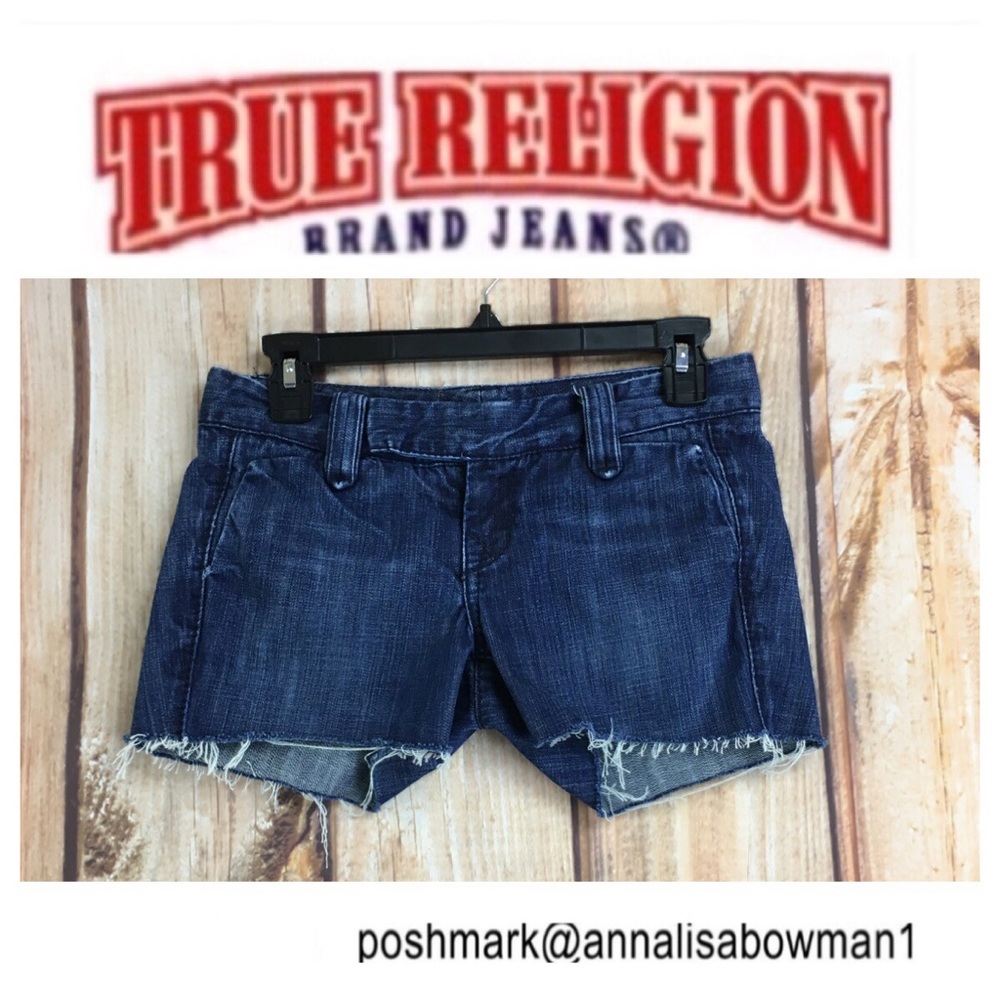💙True Religion denim cutoff short size 25